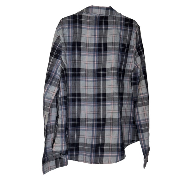 The Children's Place Plaid Button Down Shirt - Blue, Gray, Pink - Picture 2 of 4